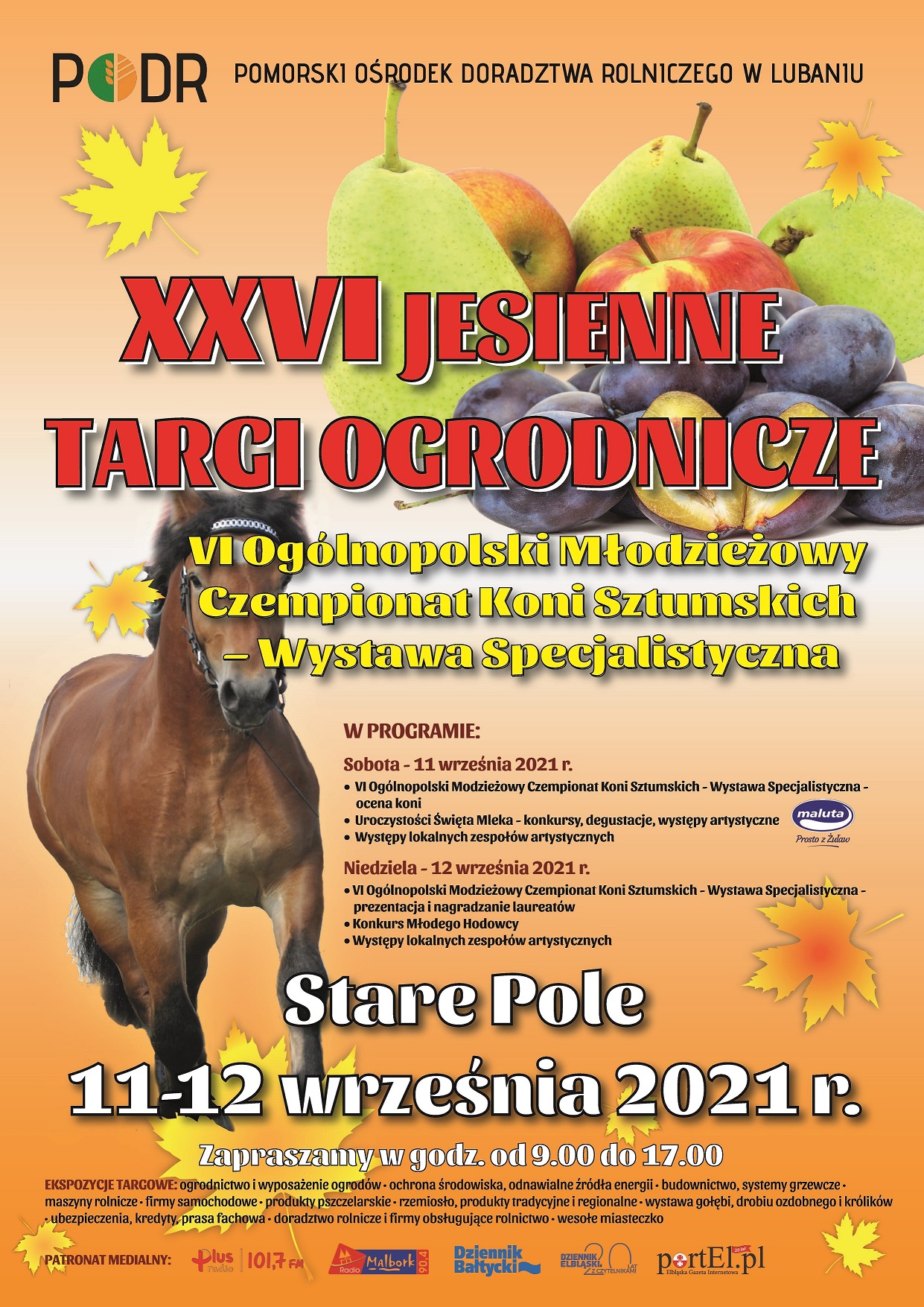 Plakat Jesienne Targi Ogrodnicze - Stare Pole 2021