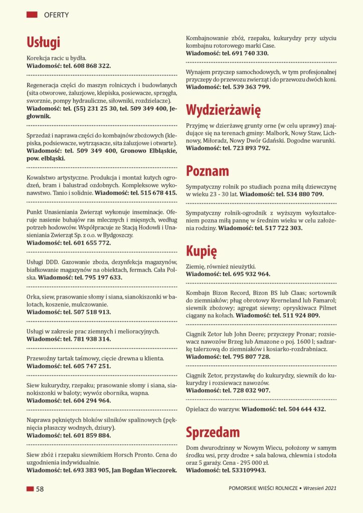 Oferty wrzesień 1