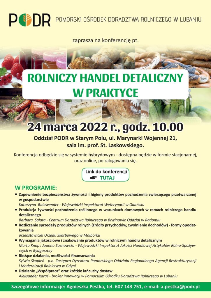 Rolniczy handel w praktyce - plakat konferencji