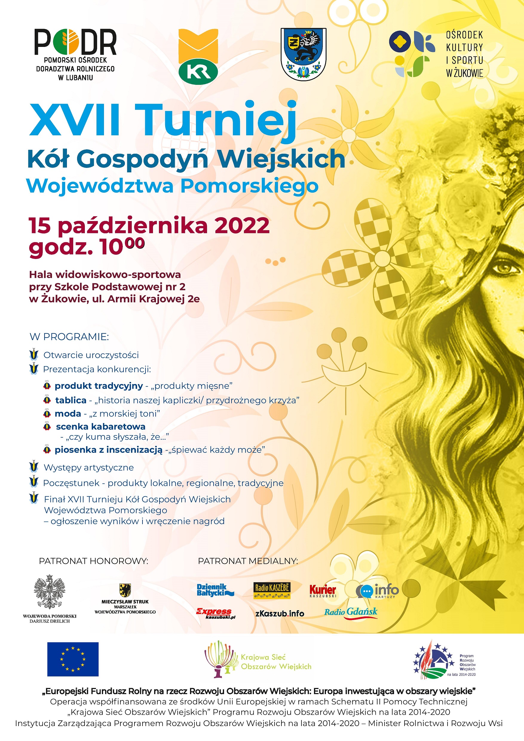 XVII Turniej Kół Gospodyń Wiejskich Województwa Pomorskiego - plakat