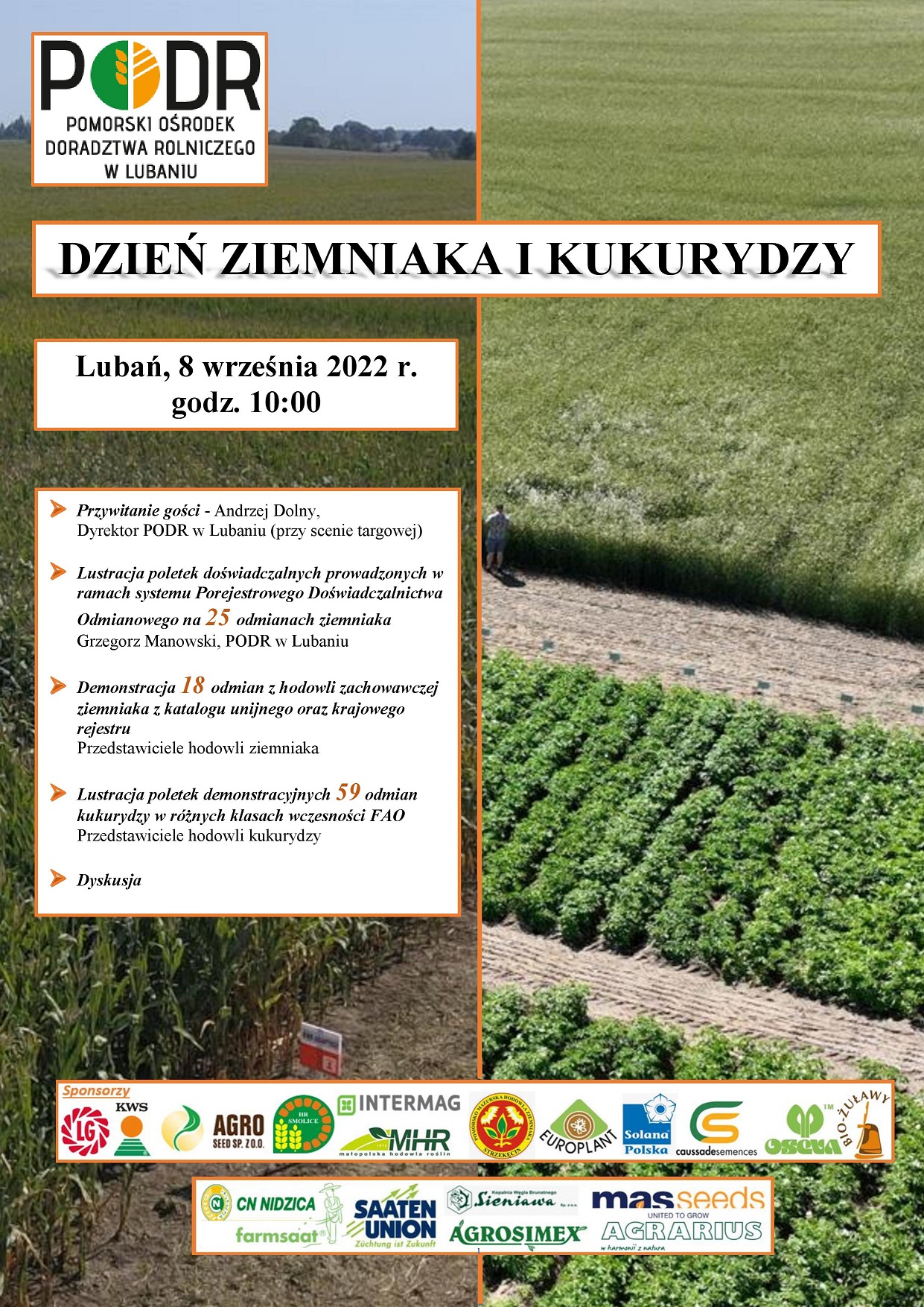 Dzień ziemniaka i kukurydzy 2022 - plakat
