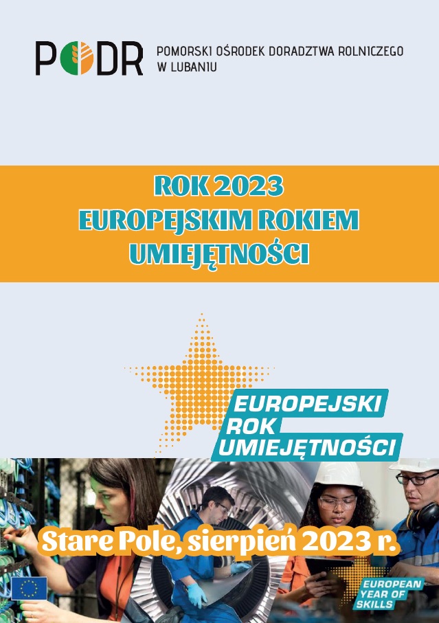 Rok 2023 Europejskim Rokiem Umiejętności - okładka ulotki
