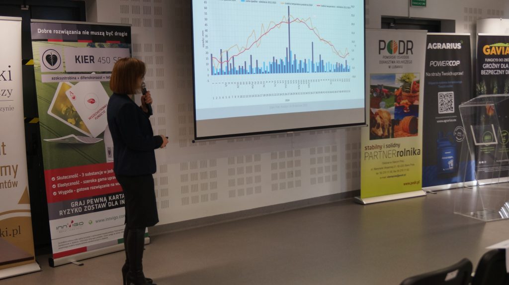 Monika Eggert-Jeszka Dział ds. Agrotechniki podczas wykładu Górki koło Kwidzyna