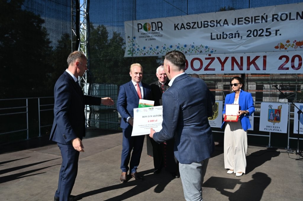 Wręczenie nagrody dla Mistrza Wojewódza Pomorskiego w kategorii Rolnik