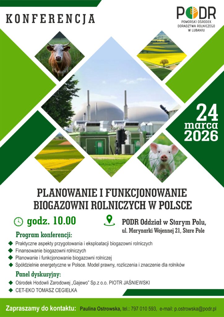 Aktualne zagadnienia na temat planowania i funkcjonowania biogazowni rolniczych w Polsce; z wyszczególnieniem województwa pomorskiego