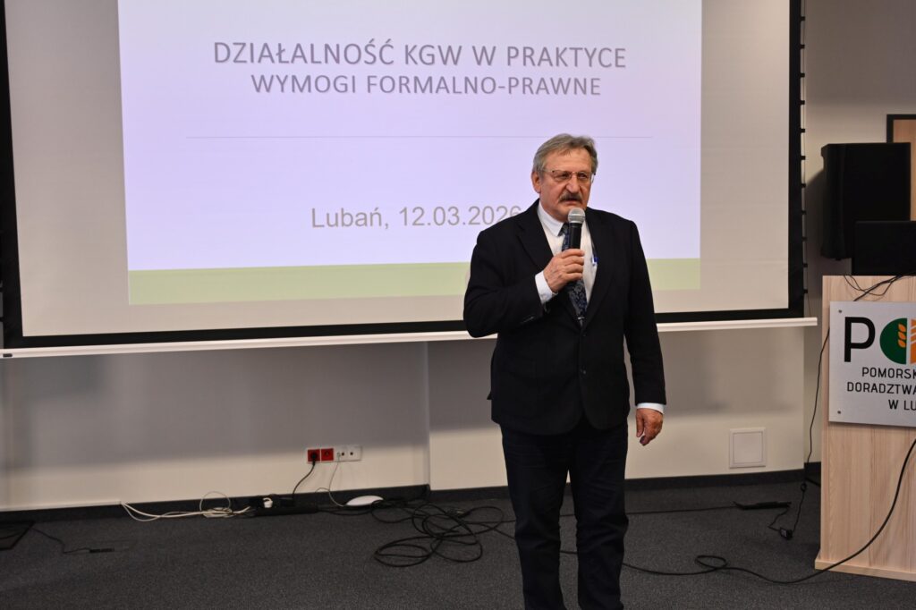 Wojciech Zielonka Dyrektor KRUS  OR w Gdańsku prowadzący wykład na konferencji