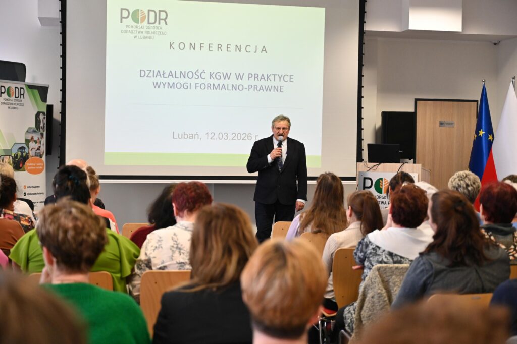 Wojciech Zielonka Dyrektor KRUS  OR w Gdańsku prowadzący wykład na konferencji