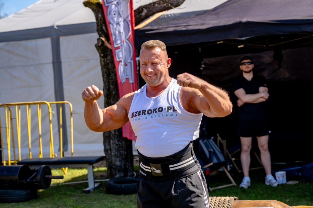 Zawodnik prezentujący się publiczności